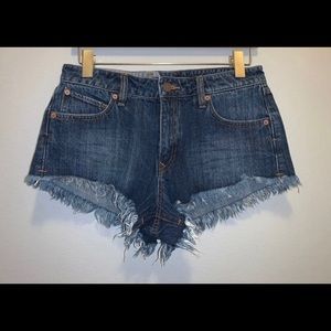 Volcom Dark Denim Booty Shorts